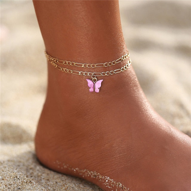 Colorful Eye Beads Anklets