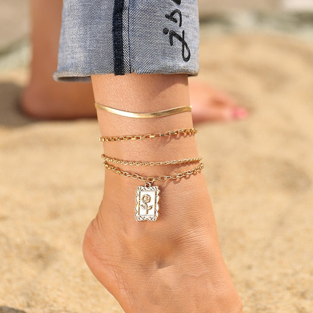 Colorful Eye Beads Anklets
