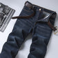Spring New Classic Blue Black Slim-fit Jeans
