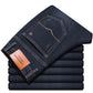 Spring New Classic Blue Black Slim-fit Jeans
