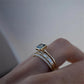 Blue Crystal Rings