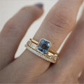 Blue Crystal Rings
