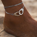Handcuffs And Other Anklet Fashion Multilayer Foot Chain's