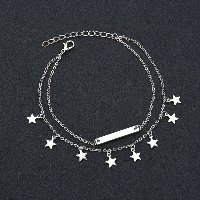 Handcuffs And Other Anklet Fashion Multilayer Foot Chain's
