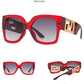 Black Leopard Square Sunglasses