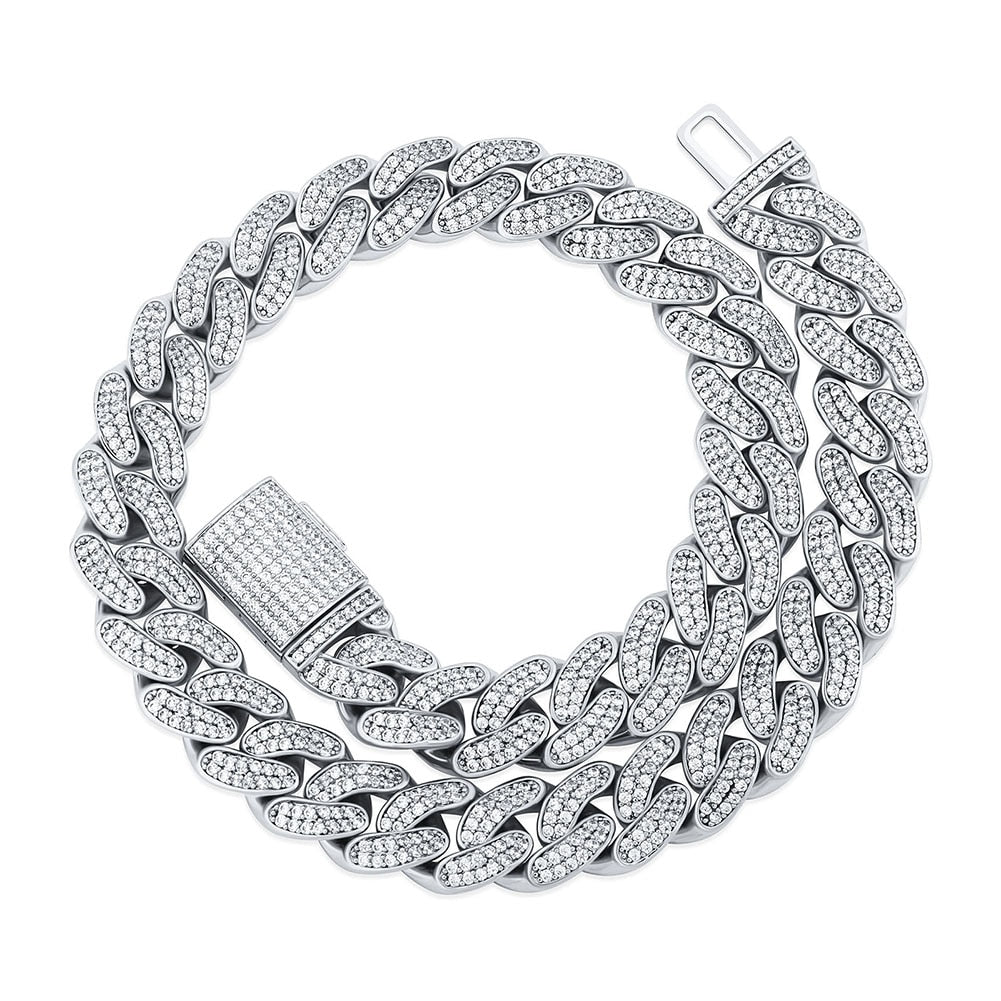 Iced Out Clasp & Cuban Link