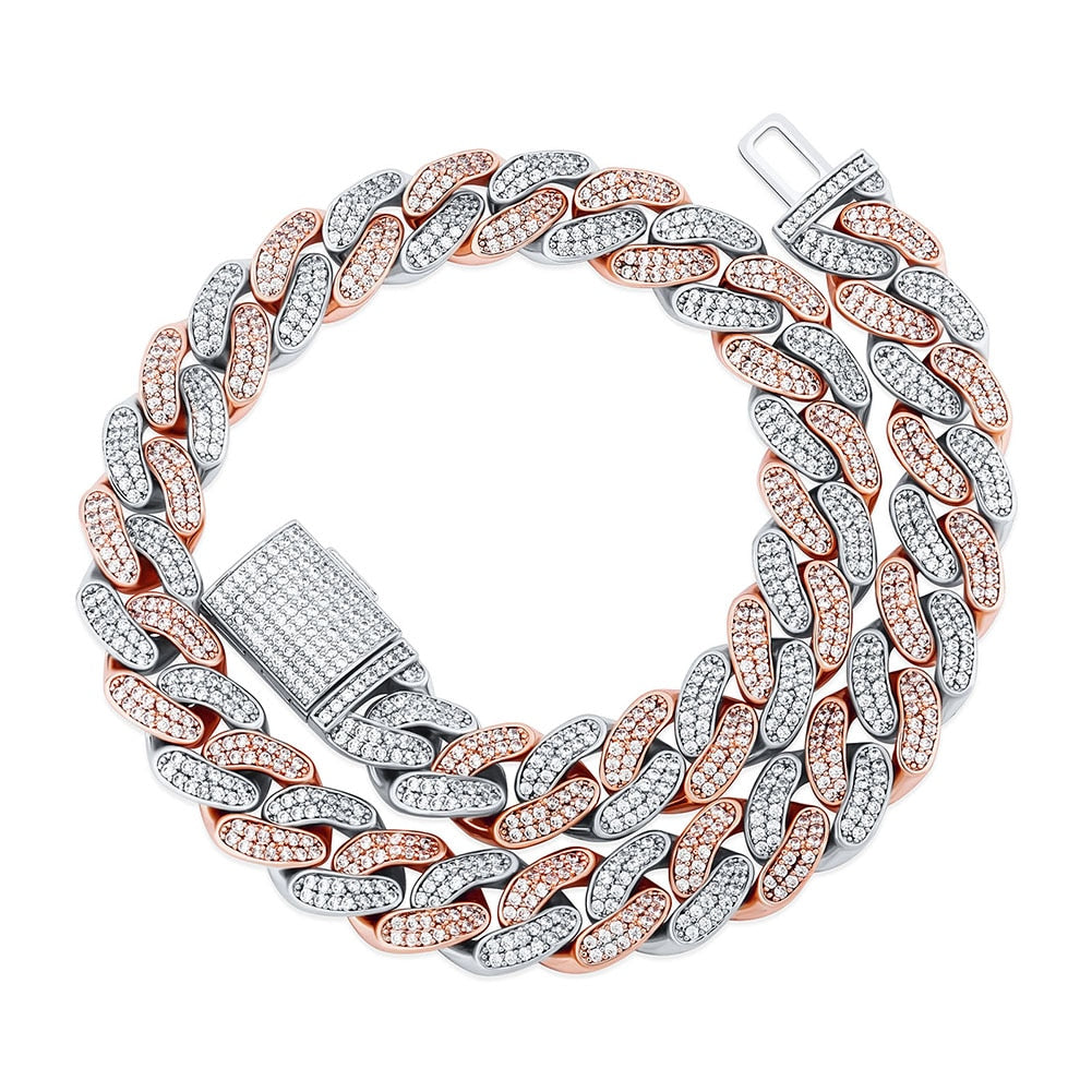 Iced Out Clasp & Cuban Link