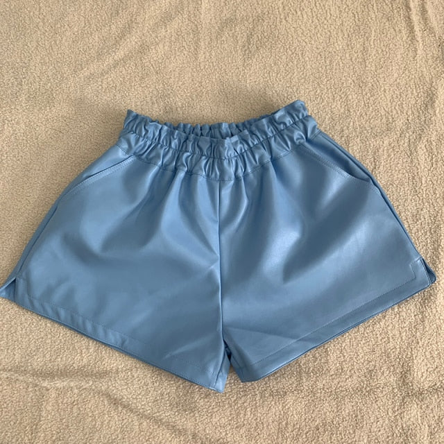 Wide Leg Biker Shorts