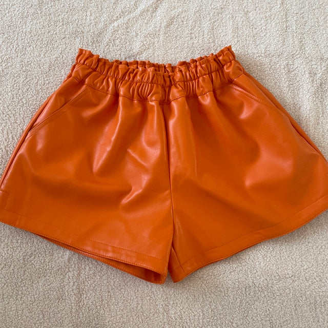 Wide Leg Biker Shorts