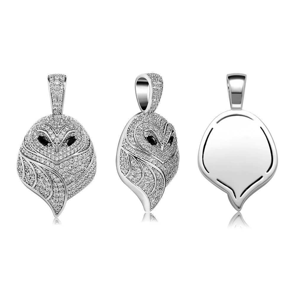 Iced Owl Pendant