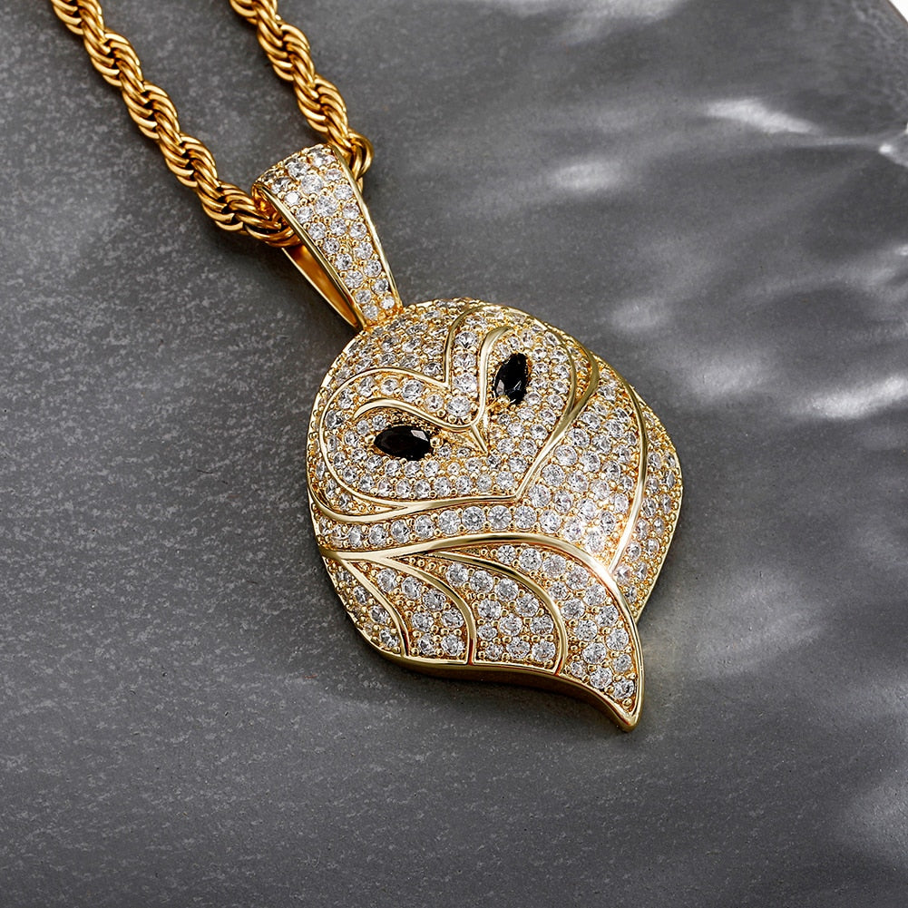 Iced Owl Pendant