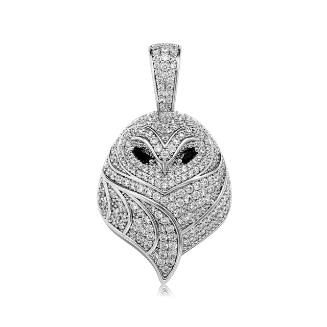 Iced Owl Pendant
