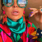Rhinestone Round Sunglasses