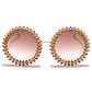 Rhinestone Round Sunglasses