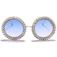 Rhinestone Round Sunglasses