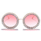 Rhinestone Round Sunglasses