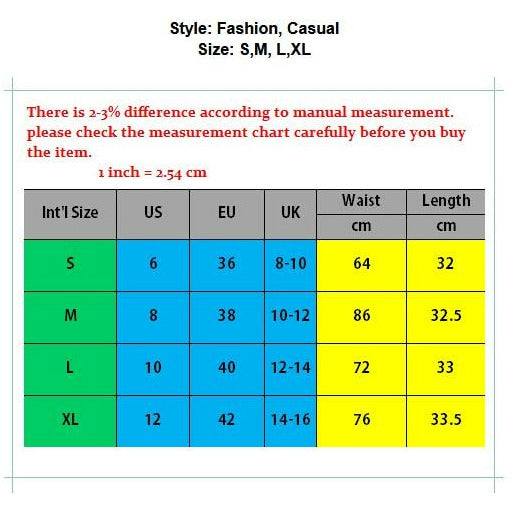 High Waist Elastic Jean Shorts