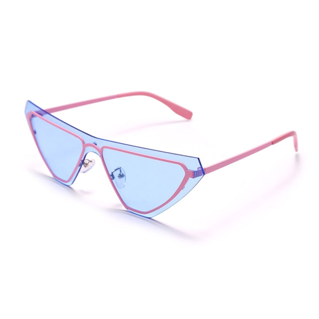 Triangle Rimless Sunglasses