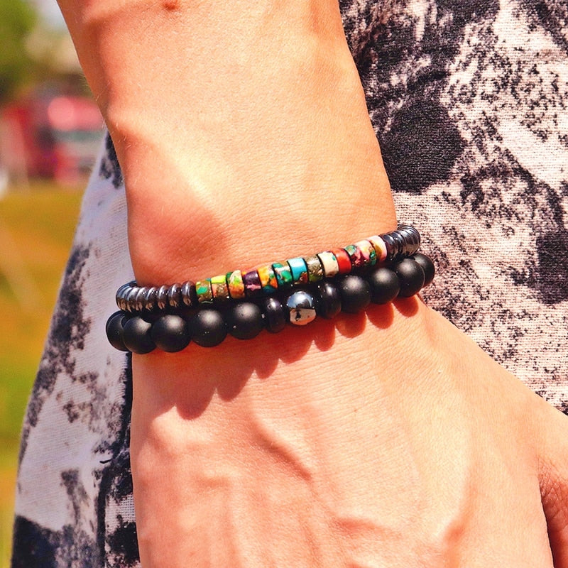 Natural Art Stone Bracelet