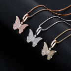 Iced Butterfly Pendant