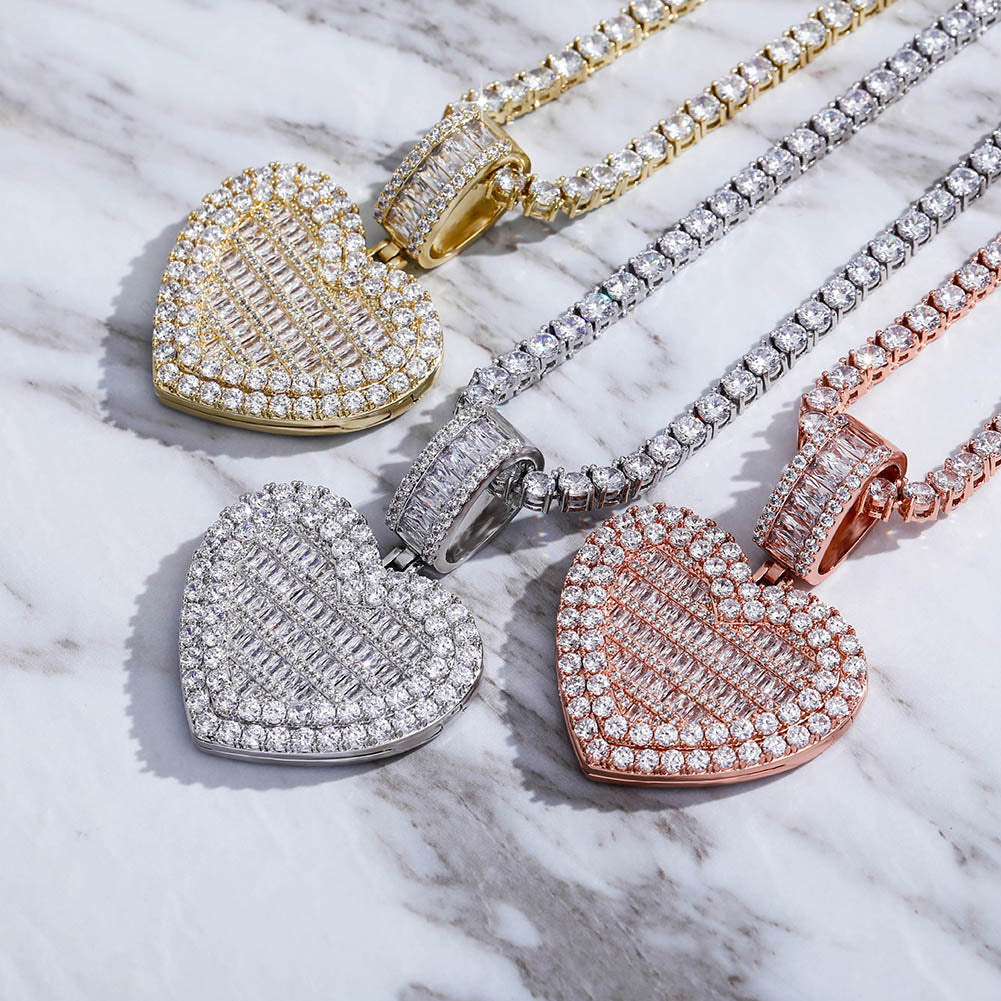 Heart-Shaped Photo Pendant