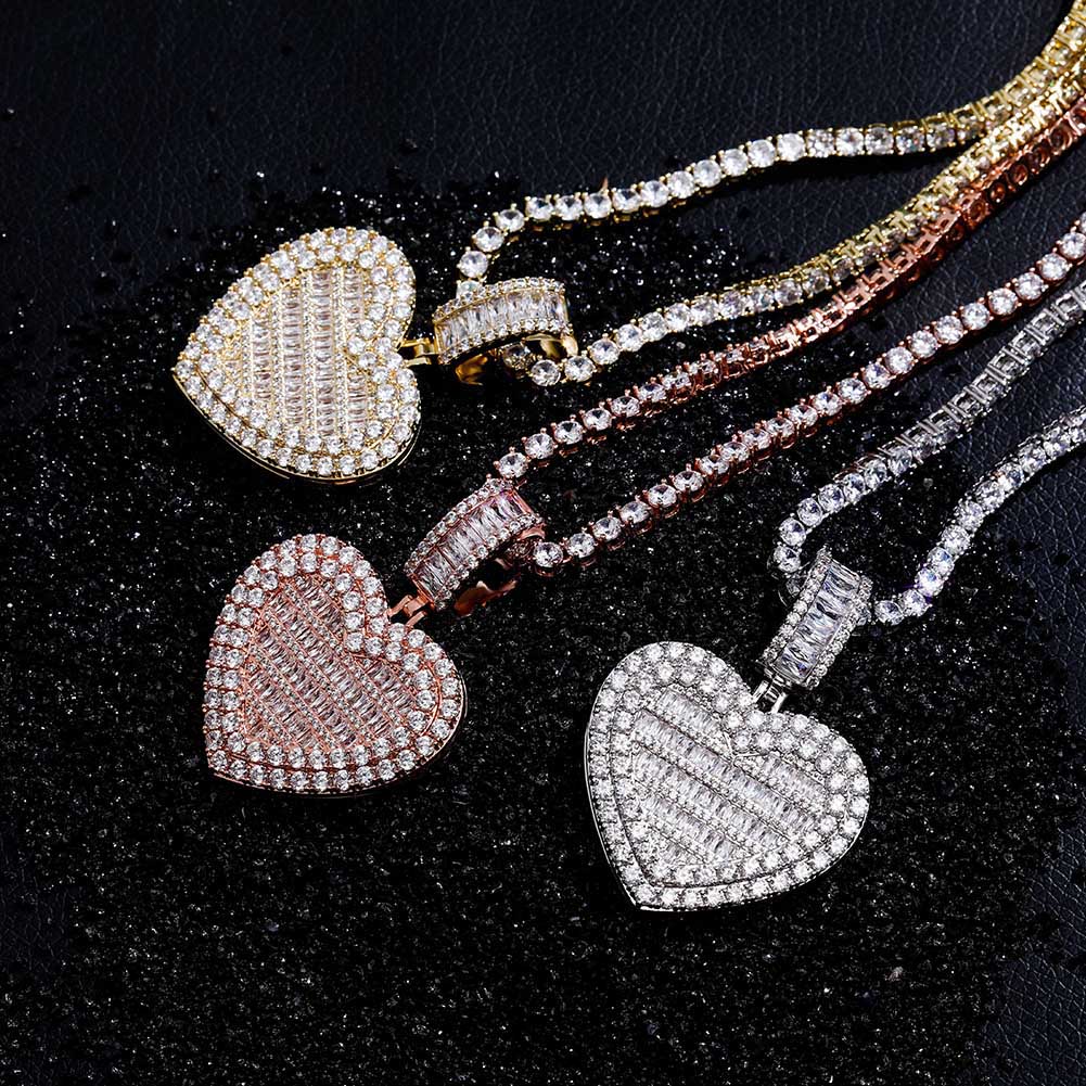 Heart-Shaped Photo Pendant