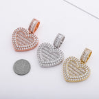 Heart-Shaped Photo Pendant