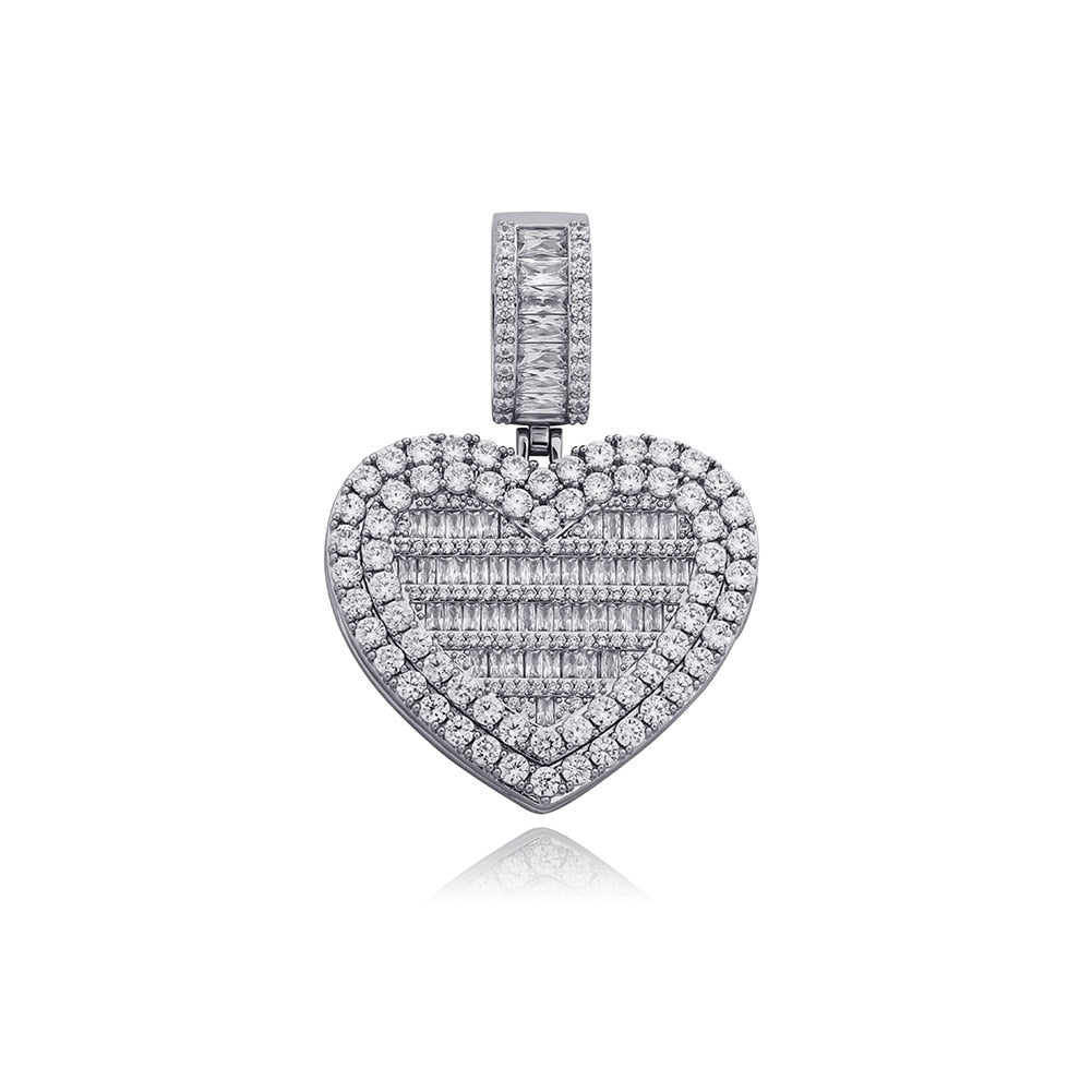 Heart-Shaped Photo Pendant