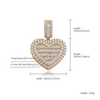 Heart-Shaped Photo Pendant