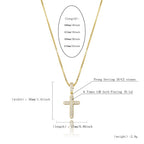 Iced Cross With Chain