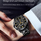 OUPINKE Top Luxury Watch Automatic Mechanical Mens Watch 50M Waterproof Sapphire Mirror Original Wristwatch