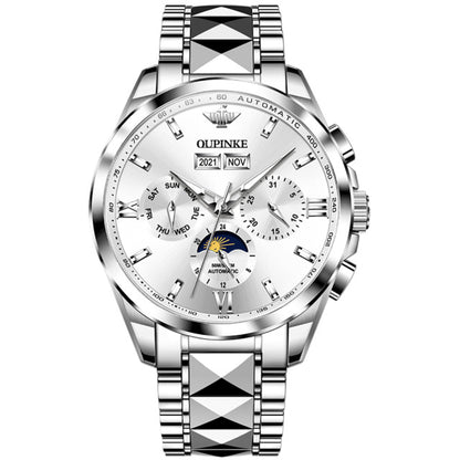 OUPINKE Top Luxury Watch Automatic Mechanical Mens Watch 50M Waterproof Sapphire Mirror Original Wristwatch