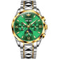 OUPINKE Top Luxury Watch Automatic Mechanical Mens Watch 50M Waterproof Sapphire Mirror Original Wristwatch