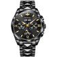 OUPINKE Top Luxury Watch Automatic Mechanical Mens Watch 50M Waterproof Sapphire Mirror Original Wristwatch
