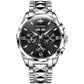 OUPINKE Top Luxury Watch Automatic Mechanical Mens Watch 50M Waterproof Sapphire Mirror Original Wristwatch