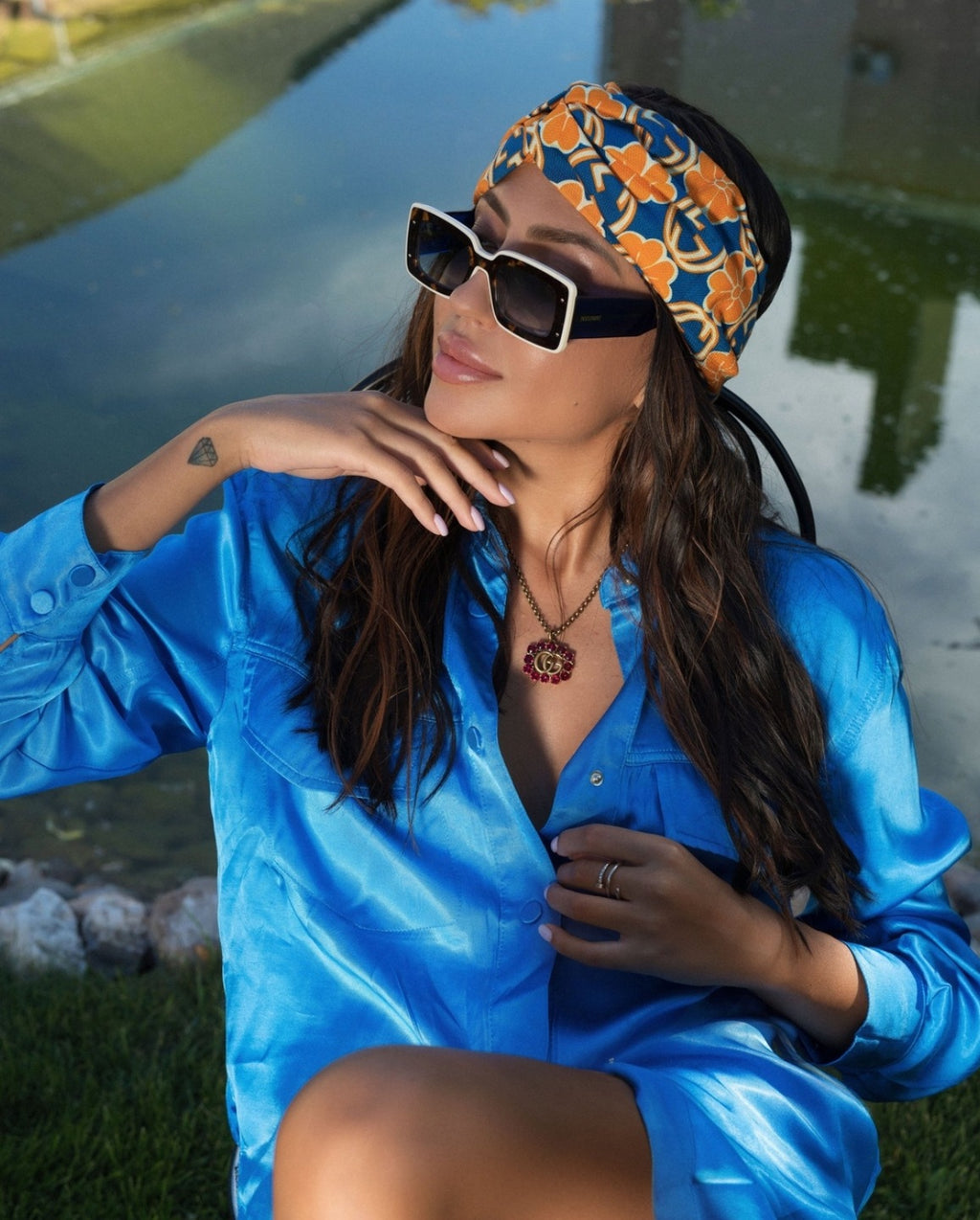 Thick Frame Square Sunglasses