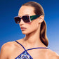Thick Frame Square Sunglasses