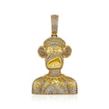 New Iced Out Ape Pendants With Necklace Chain