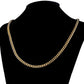 Gold Cuban Necklaces With Crab Clasp