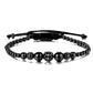 Luxury Roman Royal Charm Pave Crown Hand made Weaving Adjustable Bracelet