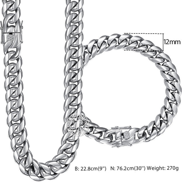 Miami Cuban Link Jewelry Set