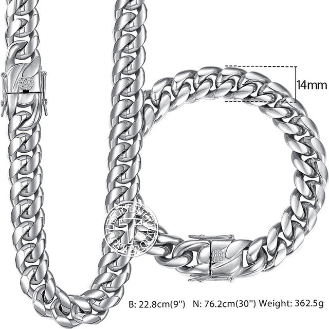 Miami Cuban Link Jewelry Set