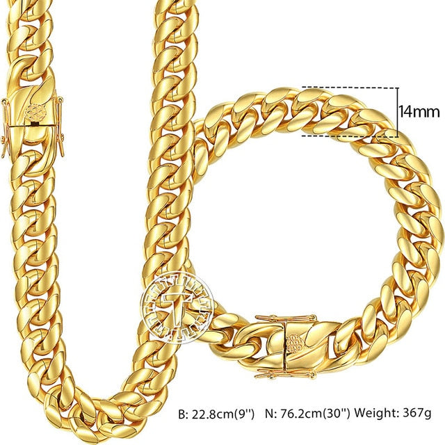 Miami Cuban Link Jewelry Set