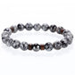Natural Stone bracelet beads, lava for men Liv'n Legacy 3 