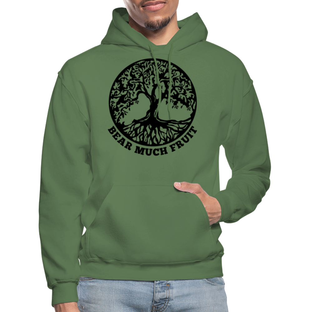 Hoodie - Black Graphic - Bear Much Fruit