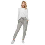 Matte Grey Emblem Fleece Sweatpants