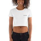 All White Liv'n Legacy Crop Tee