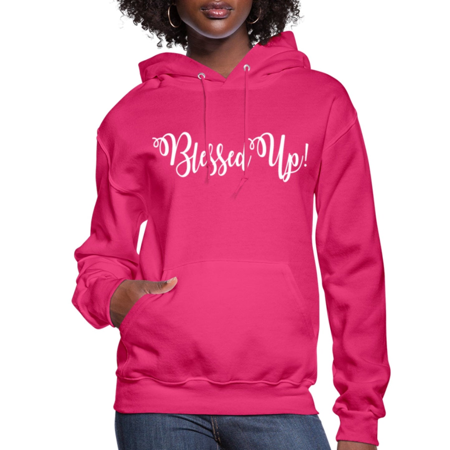 Uniquely You Womens Hoodie - Pullover Hooded Sweatshirt - Graphic/Blessed Up
