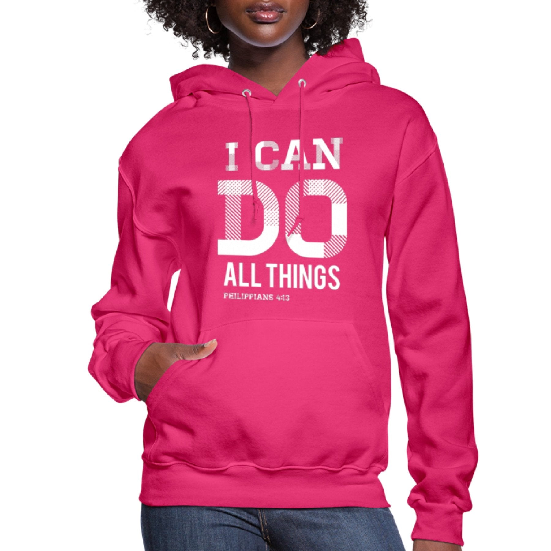 Uniquely You Womens Hoodie - Graphic/I Can Do All Things Philippians 4:13